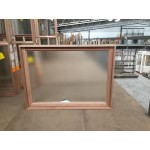 Timber Awning Window 897mm H x 1210mm W (Obscure) 